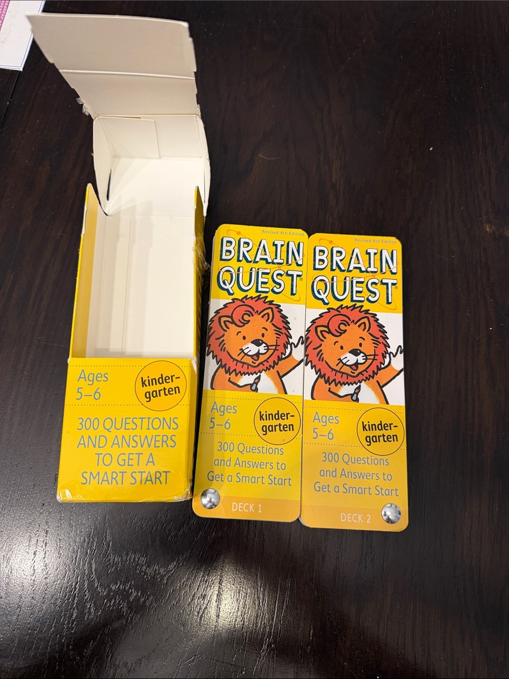 Brain Quest Kindergarten Decks 1 & 2